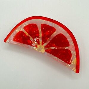 Orange Slice Hair Clip New